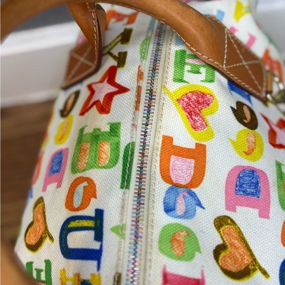 Dooney & Bourke Multicolor Canvas Satchel - Picture 4 of 13